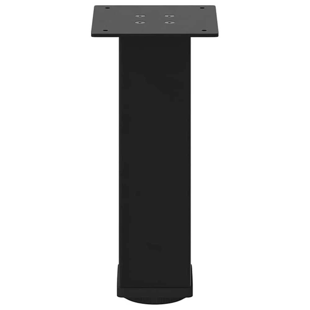 Kavos staliuko kojelės, 4 vnt., juodos, 30-32 cm, plienas