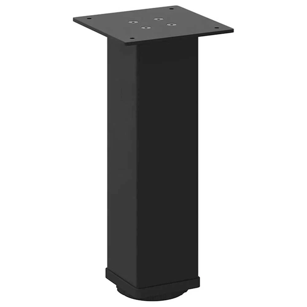 Kavos staliuko kojelės, 4 vnt., juodos, 30-32 cm, plienas