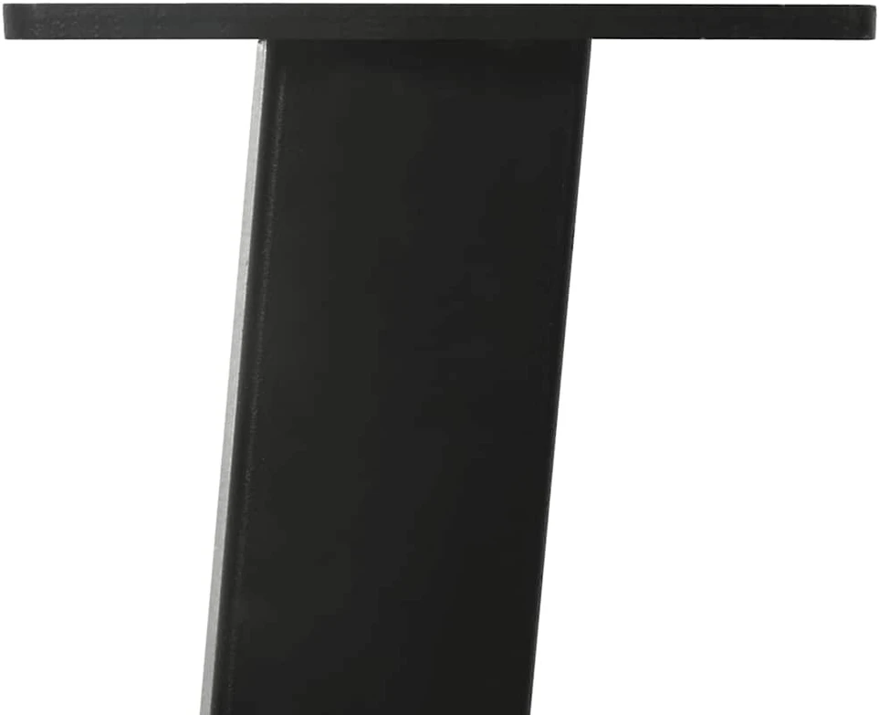Kavos staliuko kojelės, 4 vnt., juodos, 42 cm, plienas