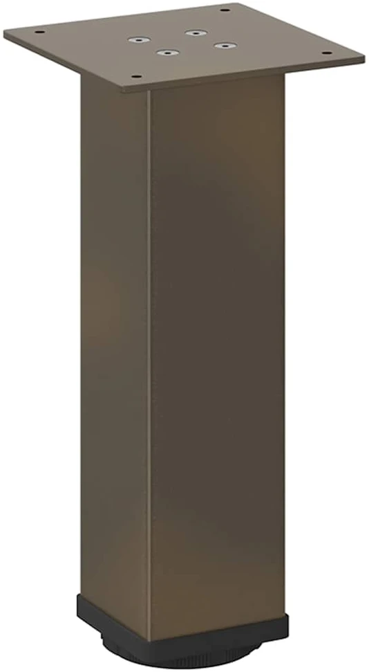 Kavos staliuko kojelės, 4 vnt., natūralus plienas, 30-32 cm, plienas
