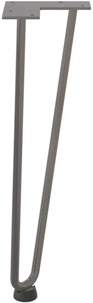 Kavos staliuko kojelės, 4 vnt., natūralus plienas, 42 cm, tvirtas plienas