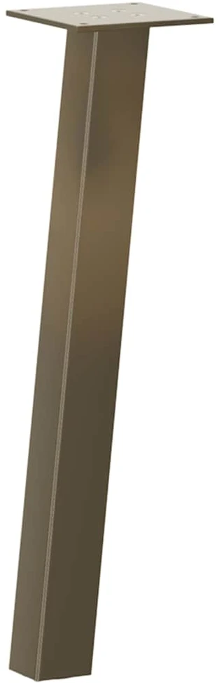 Kavos staliuko kojelės, 4 vnt., natūralus plienas, 42 cm, plienas