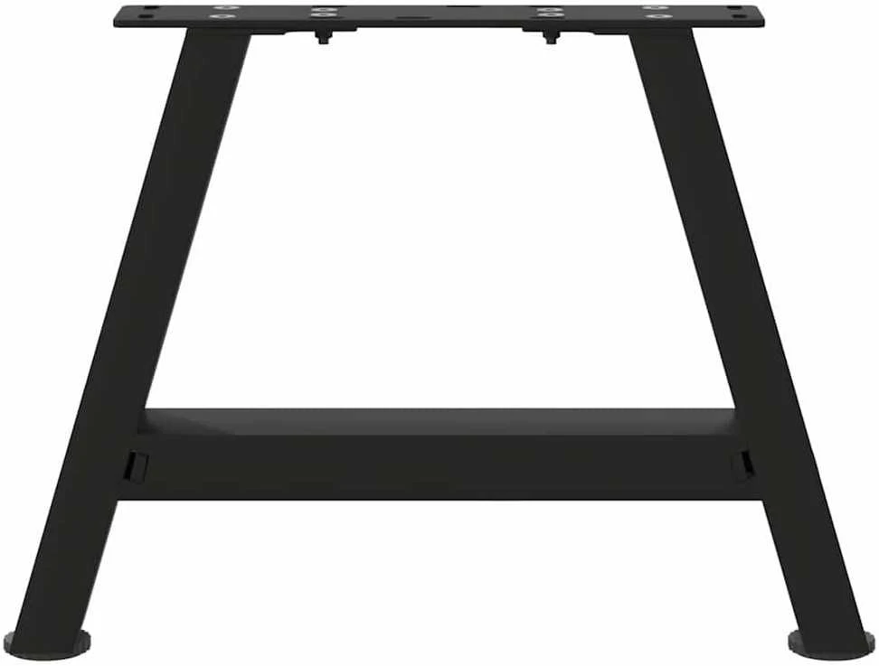 Kavos staliuko kojelės, A formos, 2 vnt., juodos, 50x(30-31) cm, plienas