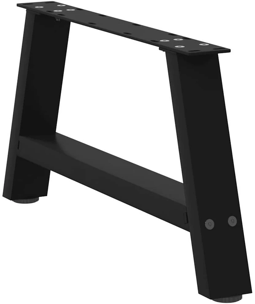 Kavos staliuko kojelės, A formos, 2 vnt., juoda, 70x(30-31)cm