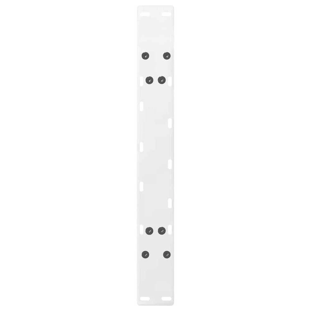Kavos staliuko kojelės, A formos, 2 vnt., baltos, 60x(42-43) cm, plienas