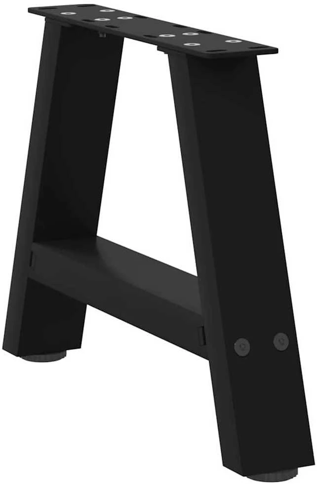 Kavos staliuko kojelės, A formos, 2 vnt., juoda, 30x(30-31)cm