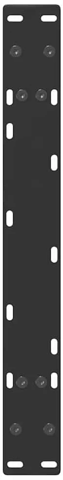 Kavos staliuko kojelės, A formos, 2 vnt., juoda, 70x(30-31)cm