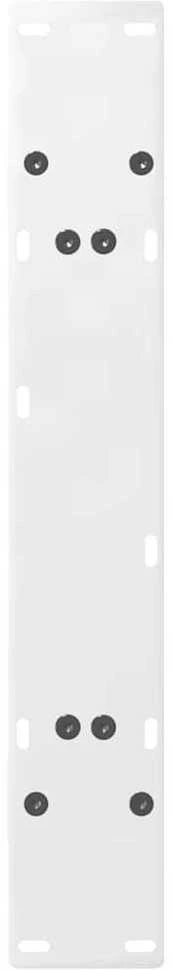 Valgomojo stalo kojelės, 2 vnt., baltos, 70x(72-73) cm, plienas, A formos