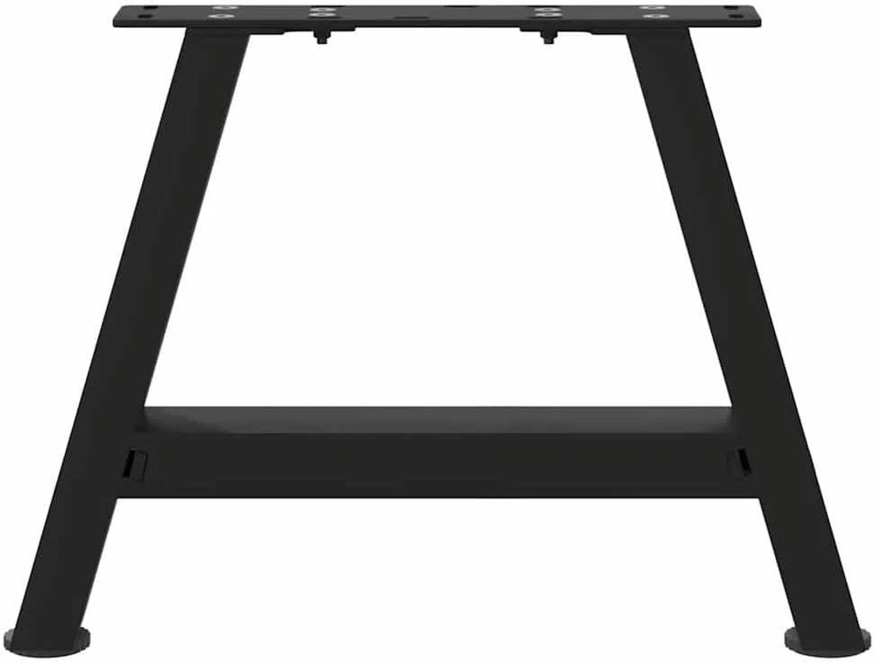 Kavos staliuko kojelės, A formos, 2 vnt., juoda, 30x(30-31)cm