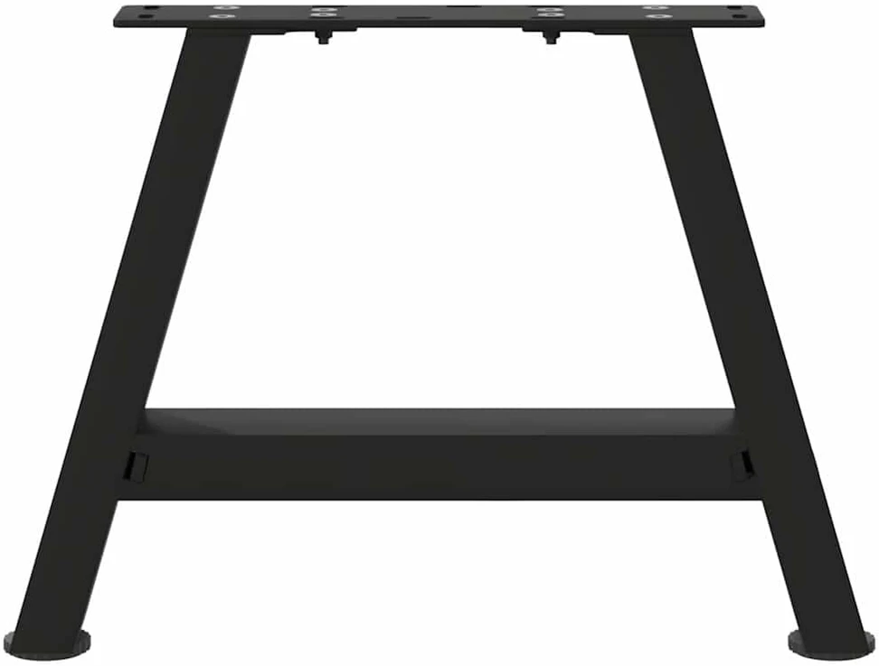 Kavos staliuko kojelės, A formos, 2 vnt., juodos, 50x(30-31) cm, plienas