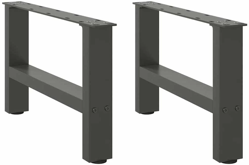 Kavos staliuko kojos, antracito spalvos, 2 vnt., 50x(30-31) cm, plienas