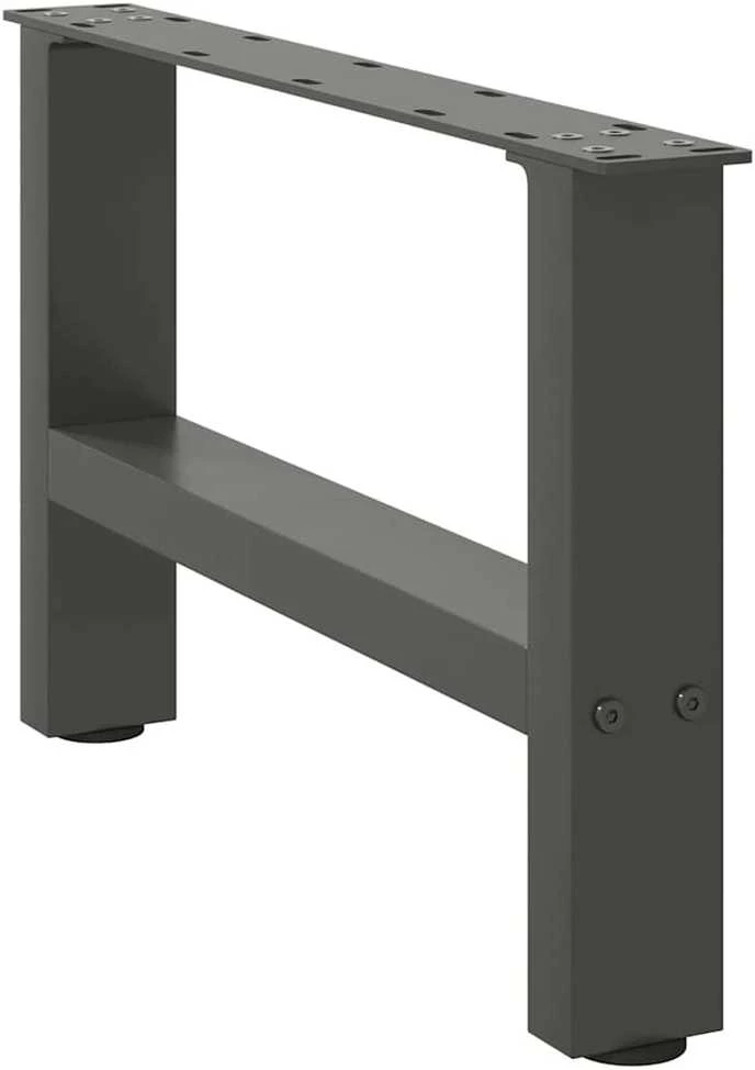 Kavos staliuko kojos, antracito spalvos, 2 vnt., 50x(30-31) cm, plienas