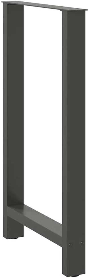 Baro stalo kojos, antracito spalvos, 2 vnt., 60x(100-101) cm, plienas