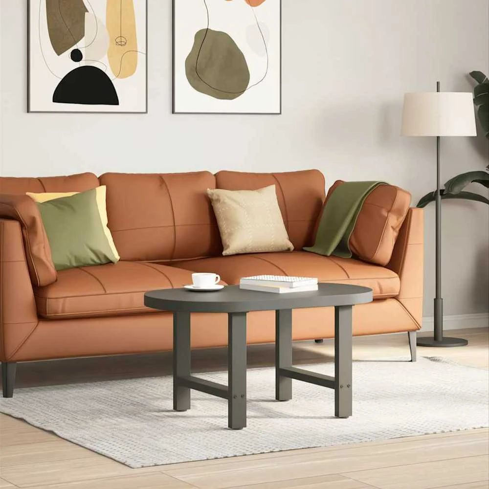 Kavos staliuko kojos, antracito spalvos, 2 vnt., 60x(42-43) cm, plienas