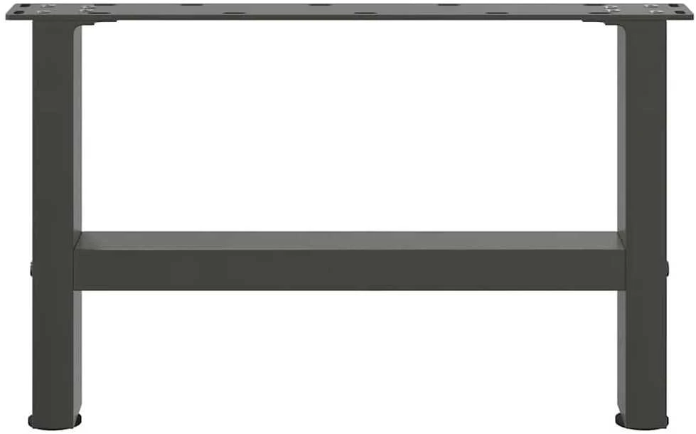 Kavos staliuko kojos, antracito spalvos, 2 vnt., 50x(30-31) cm, plienas