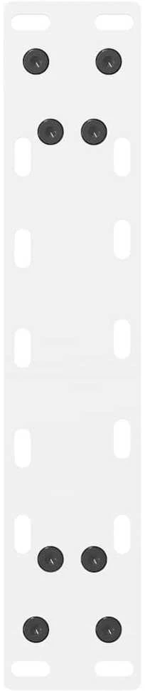 Kavos staliuko kojelės, baltos, 2 vnt., 30x(30-31) cm, plienas