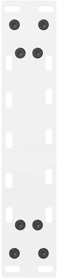 Kavos staliuko kojelės, baltos, 2 vnt., 30x(30-31) cm, plienas