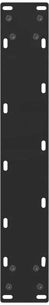 Baro stalo kojos, juodos, 2 vnt., 50x(110-111) cm, plienas