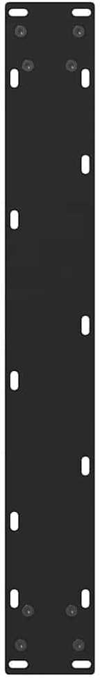 Baro stalo kojos, juodos, 2 vnt., 60x(100-101) cm, plienas
