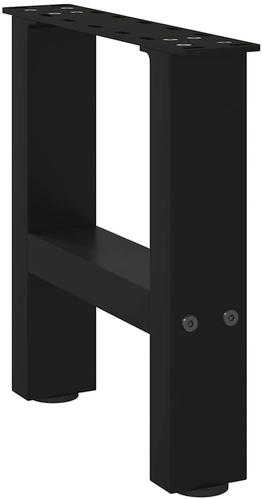 Kavos staliuko kojelės, juoda, 2 vnt., 40x(30-31)cm, plienas