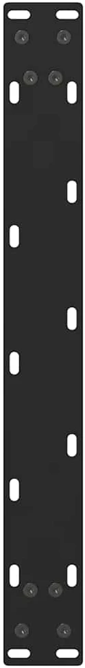 Kavos staliuko kojelės, juoda, 2 vnt., 70x(42-43)cm, plienas