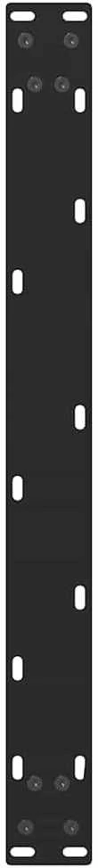 Kavos staliuko kojelės, juoda, 2 vnt., 70x(30-31)cm, plienas