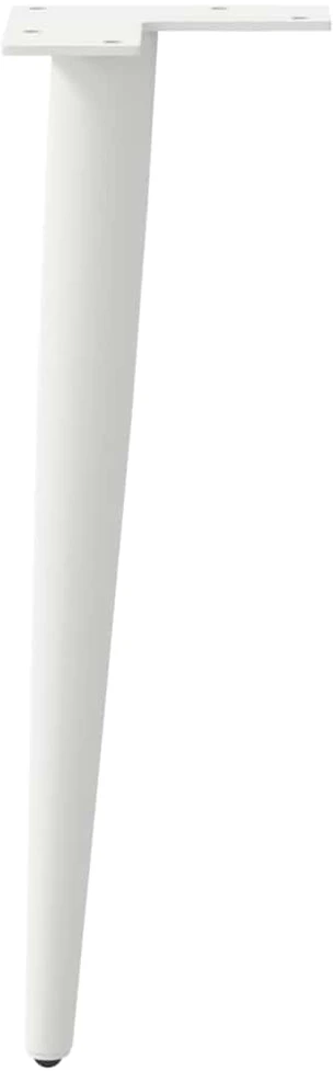 Kavos staliuko kojelės, 4 vnt., balta, 30-31cm, plienas