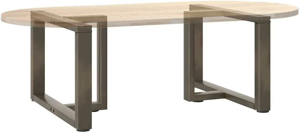 Kavos staliuko kojelės, 2 vnt., juodos, 60x25x(42-43) cm, plienas