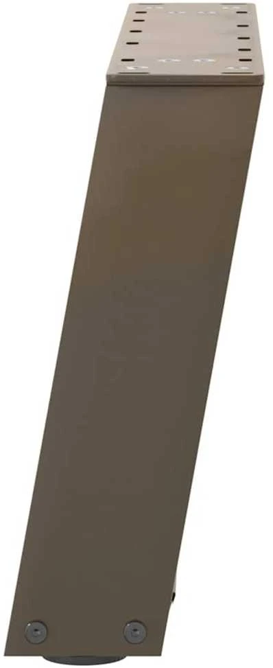 Kavos staliuko kojelės, U formos, 2 vnt., natūralus plienas, 50x(30-31) cm, plienas