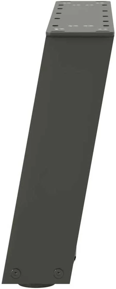 Kavos staliuko kojelės, 2 vnt., antracito spalvos, 40x(30-31) cm, plienas, U formos