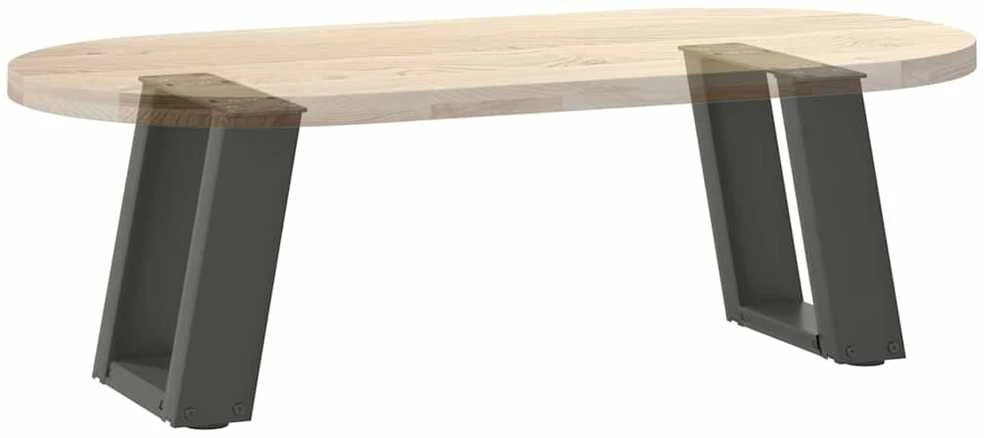 Kavos staliuko kojelės, 2 vnt., antracito spalvos, 30x(30-31) cm, plienas