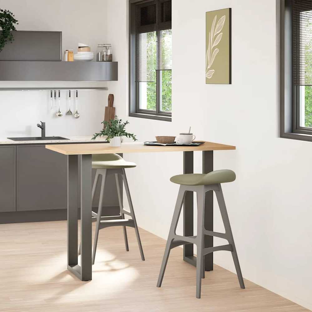 Kavos staliuko kojelės, U formos, 2 vnt., 50x(100-101) cm