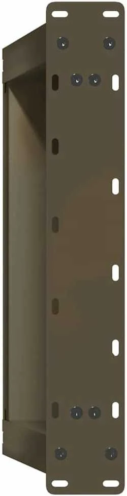 Kavos staliuko kojelės, U formos, 2 vnt., natūralus plienas, 40x(30-31) cm, plienas
