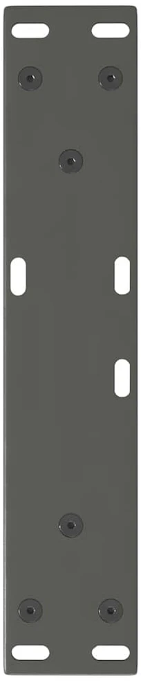 Kavos staliuko kojelės, V formos, 2 vnt., antracito spalvos, 40x(30-31,3) cm, plienas