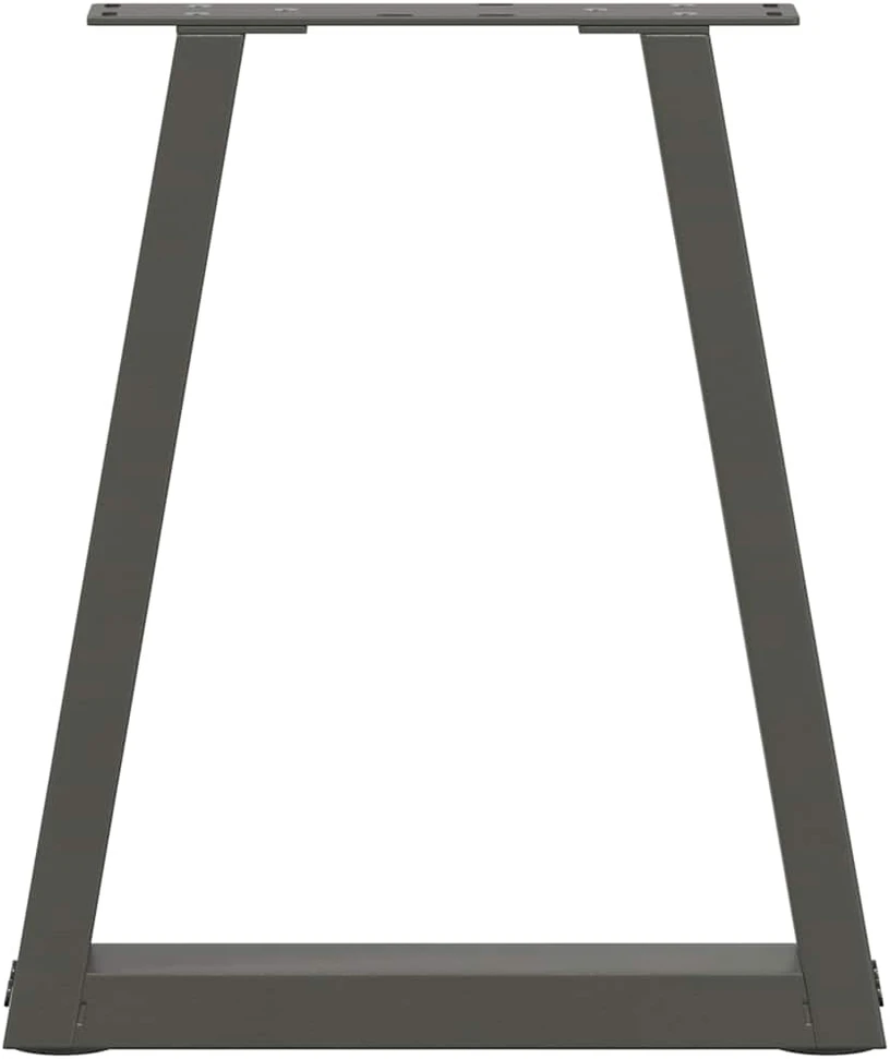 Kavos staliuko kojelės, V formos, 2 vnt., antracito spalvos, 28x(42-43,3) cm, plienas