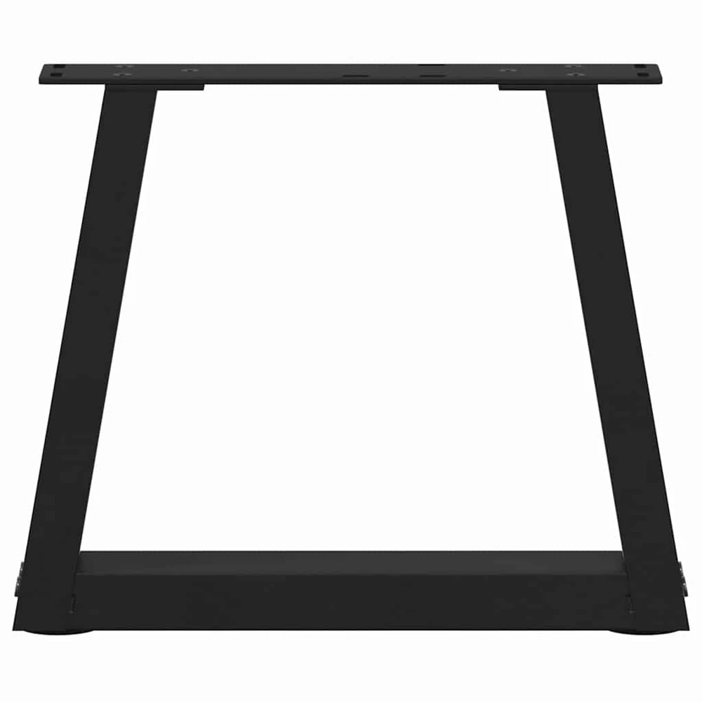 Kavos staliuko kojelės, V formos, 2 vnt., juodos, 30x(30-31,3) cm, plienas
