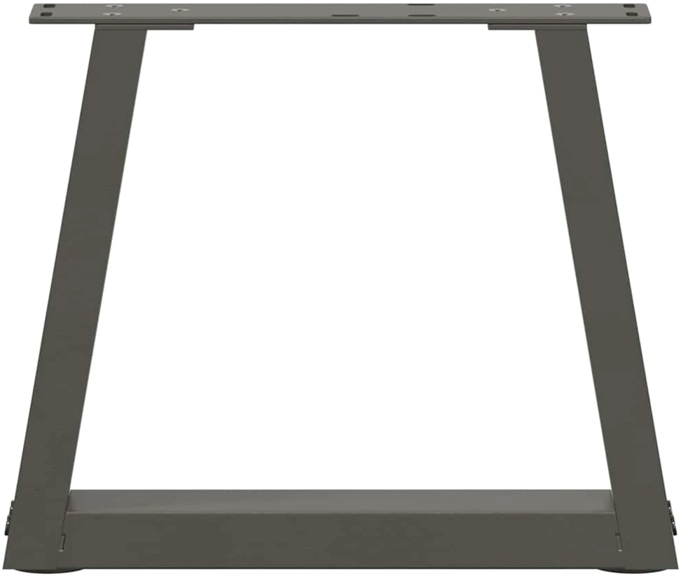 Kavos staliuko kojelės, V formos, 2 vnt., antracito spalvos, 30x(30-31,3) cm, plienas
