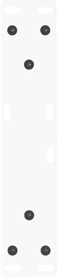 Kavos staliuko kojelės, V formos, 2 vnt., baltos, 40x(30-31,3) cm, plienas