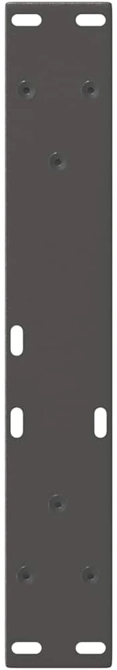 Kavos staliuko kojelės, V formos, 2 vnt., antracito spalvos, 30x(30-31,3) cm, plienas