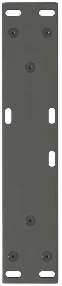 Kavos staliuko kojelės, V formos, 2 vnt., antracito spalvos, 30x(30-31,3) cm, plienas