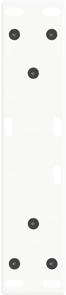 Kavos staliuko kojelės, V formos, 2 vnt., baltos, 28x(42-43,3) cm, plienas