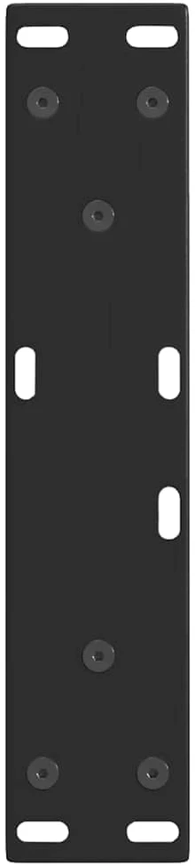 Kavos staliuko kojelės, V formos, 2 vnt., juodos, 38x(42-43,3) cm, plienas