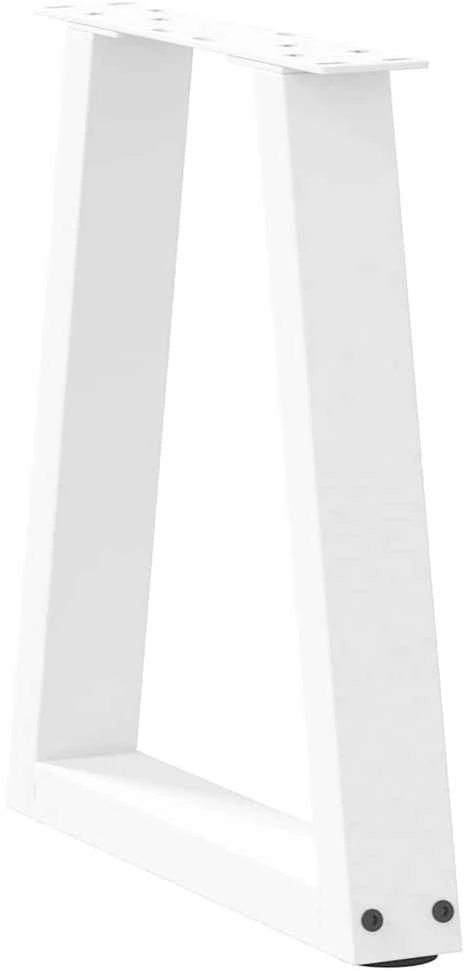 Kavos staliuko kojelės, V formos, 2 vnt., baltos, 38x(42-43,3) cm, plienas