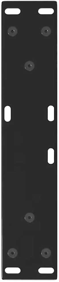 Kavos staliuko kojelės, V formos, 2 vnt., juodos, 30x(30-31,3) cm, plienas