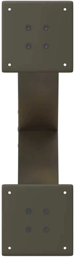 Kavos staliuko kojelės, X formos, 2 vnt., natūralus plienas, 50x(30-31) cm, plienas
