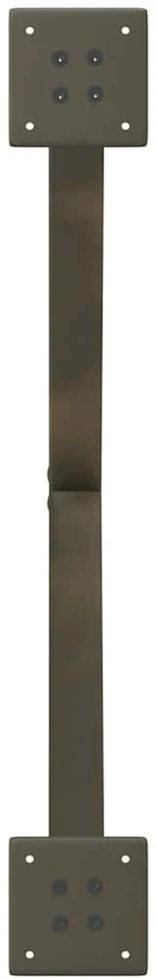 Kavos staliuko kojelės, X formos, 2 vnt., natūralus plienas, 70x(42-43) cm, plienas