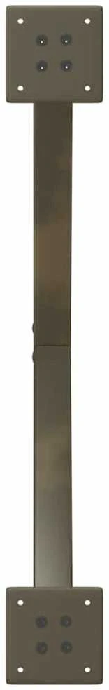 Kavos staliuko kojelės, X formos, 2 vnt., natūralus plienas, 70x(30-31) cm, plienas