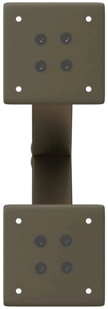Kavos staliuko kojelės, X formos, 2 vnt., natūralus plienas, 30x(30-31) cm, plienas
