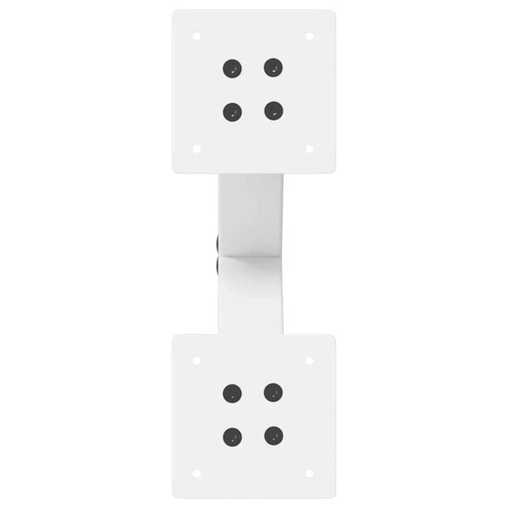 Kavos staliuko kojelės, X formos, 2 vnt., baltos, 37x(30-31) cm, plienas