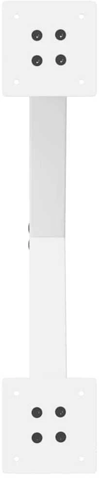 Kavos staliuko kojelės, X formos, 2 vnt., baltos, 50x(42-43) cm, plienas